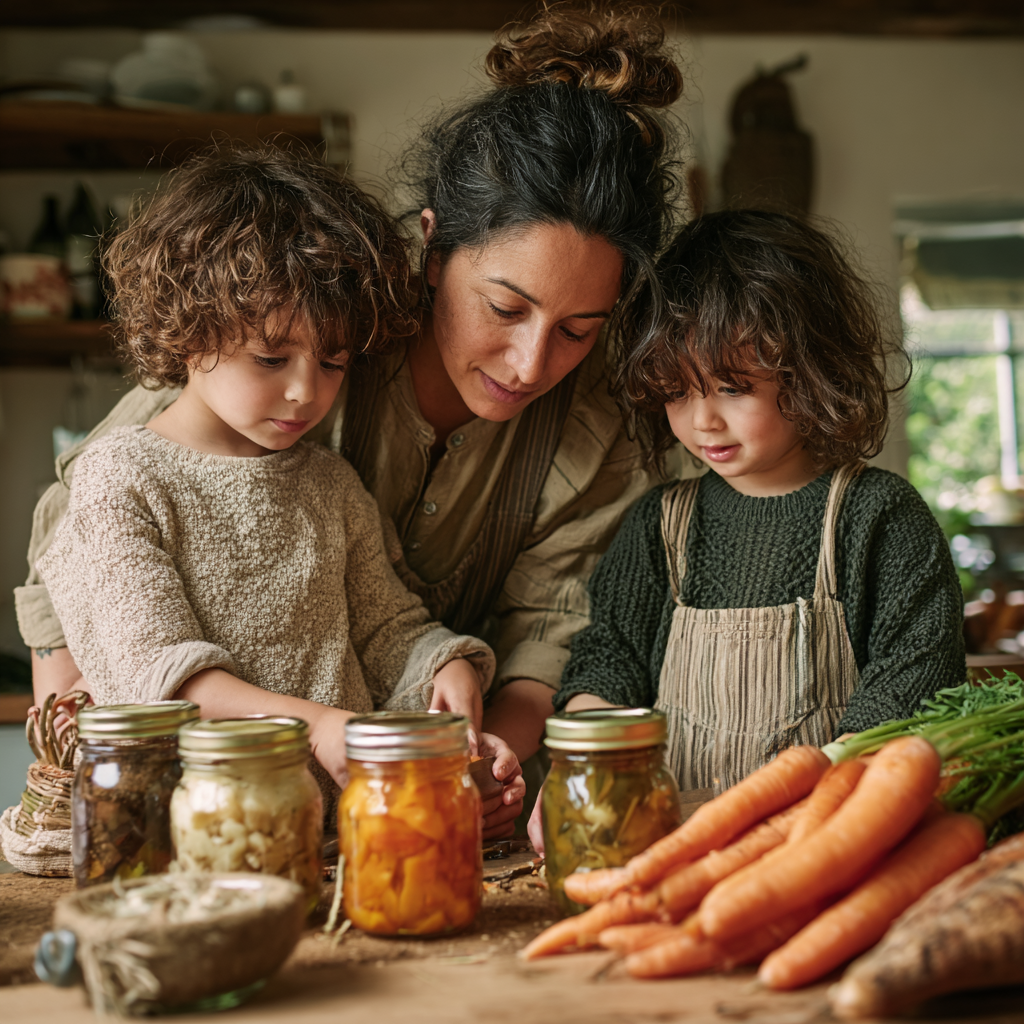 Семейство готви заедно